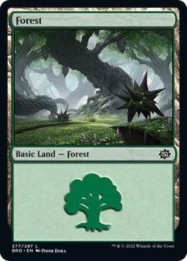 Image for Forest (277) (277) (The Brothers' War) - Magic: The Gathering