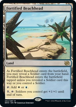 Image for Fortified Beachhead (262) (The Brothers' War) - Magic: The Gathering