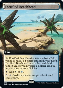Image for Fortified Beachhead (Extended Art) (370) (The Brothers' War) - Magic: The Gathering