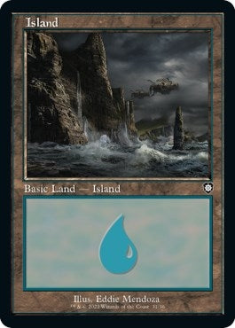 Image for Island (31) (Retro Frame) (31) (The Brothers' War) - Magic: The Gathering