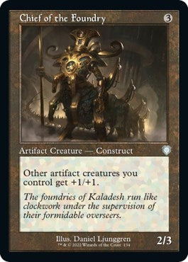 Image for Chief of the Foundry (Retro Frame) (134) (The Brothers' War) - Magic: The Gathering
