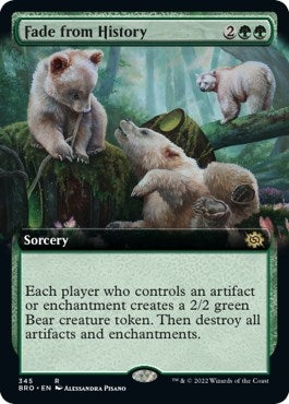 Image for Fade from History (Extended Art) (345) (The Brothers' War) - Magic: The Gathering