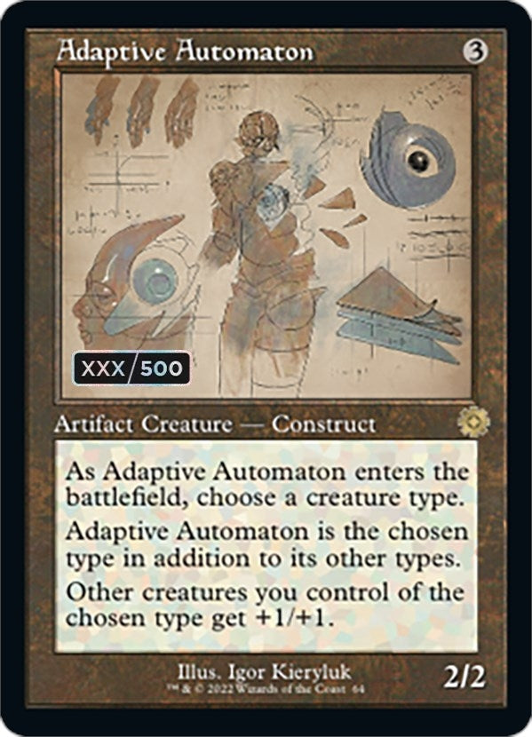 Image for Adaptive Automaton (Schematic) (Serial Numbered) (64) (The Brothers' War: Retro Frame Artifacts) - Magic: The Gathering