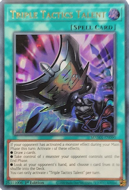 Image for Triple Tactics Talent (Ultra Pharaoh's Rare) (MAMA-EN090) (MAMA) - YuGiOh
