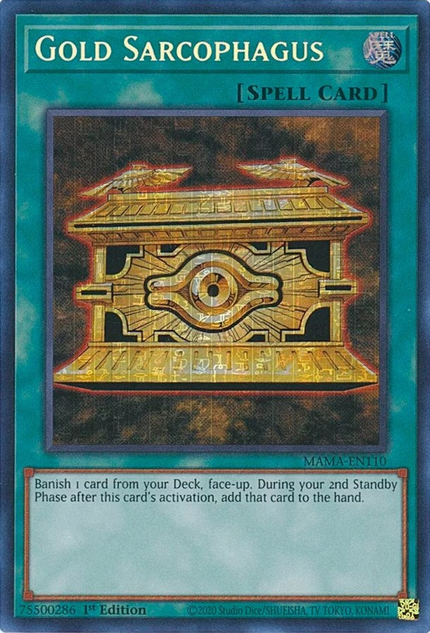 Image for Gold Sarcophagus (Secret Pharaoh's Rare) (MAMA-EN110) (MAMA) - YuGiOh