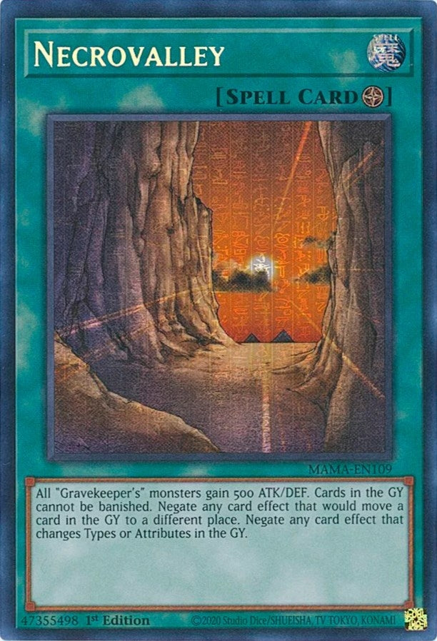 Image for Necrovalley (Secret Pharaoh's Rare) (MAMA-EN109) (MAMA) - YuGiOh