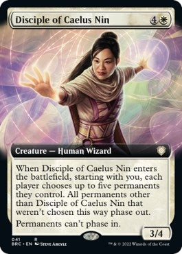 Image for Disciple of Caelus Nin (Extended Art) (41) (The Brothers' War) - Magic: The Gathering