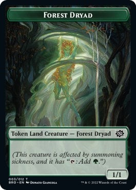 Image for Forest Dryad Token (3) (The Brothers' War) - Magic: The Gathering