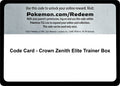 Image for Code Card - Crown Zenith Elite Trainer Box (CRZ) - Pokemon