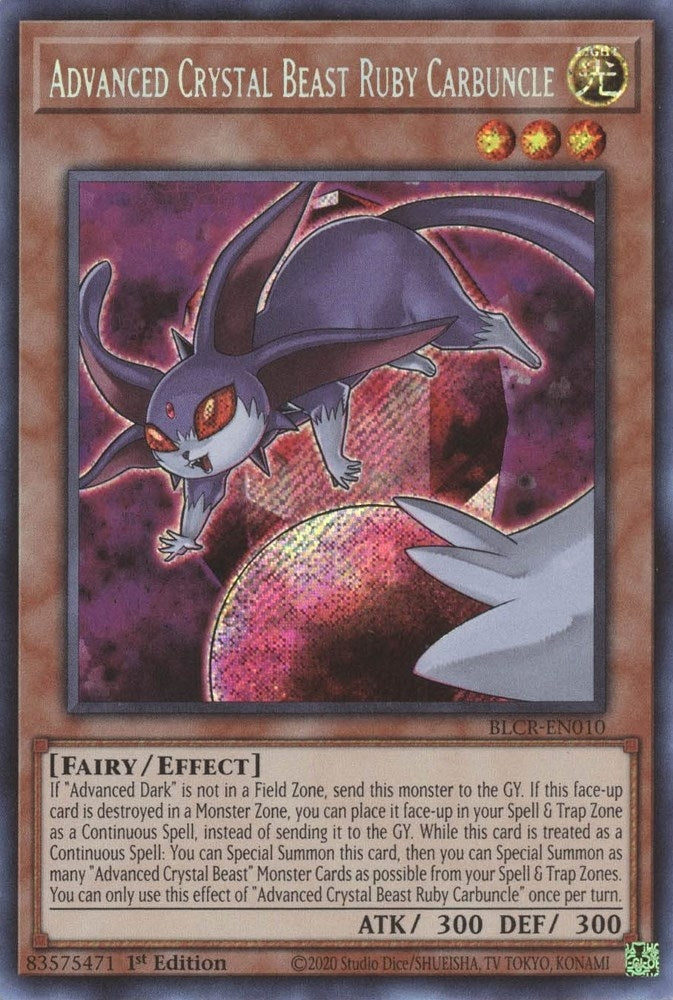 Image for Advanced Crystal Beast Ruby Carbuncle (BLCR-EN010) (BLCR) - YuGiOh