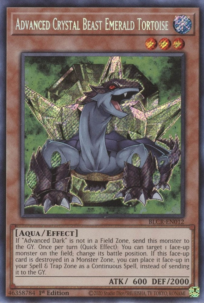 Image for Advanced Crystal Beast Emerald Tortoise (BLCR-EN012) (BLCR) - YuGiOh