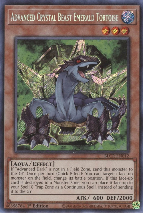 Image for Advanced Crystal Beast Emerald Tortoise (BLCR-EN012) (BLCR) - YuGiOh