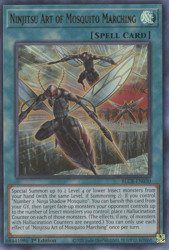 Image for Ninjitsu Art of Mosquito Marching (BLCR-EN030) (BLCR) - YuGiOh