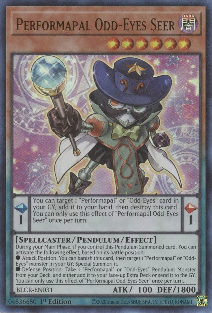 Image for Performapal Odd-Eyes Seer (BLCR-EN031) (BLCR) - YuGiOh