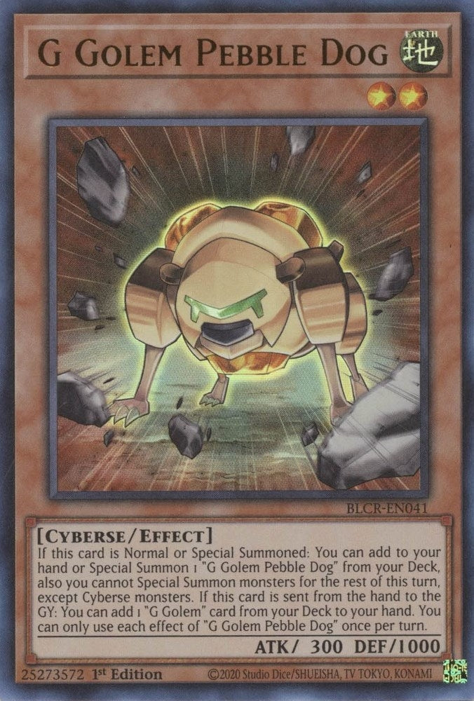 Image for G Golem Pebble Dog (BLCR-EN041) (BLCR) - YuGiOh