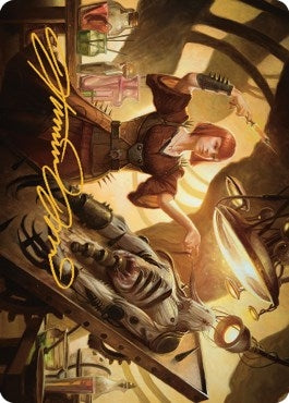 Image for Ashnod, Flesh Mechanist Art Card (Gold-Stamped Signature) (15) (The Brothers' War) - Magic: The Gathering