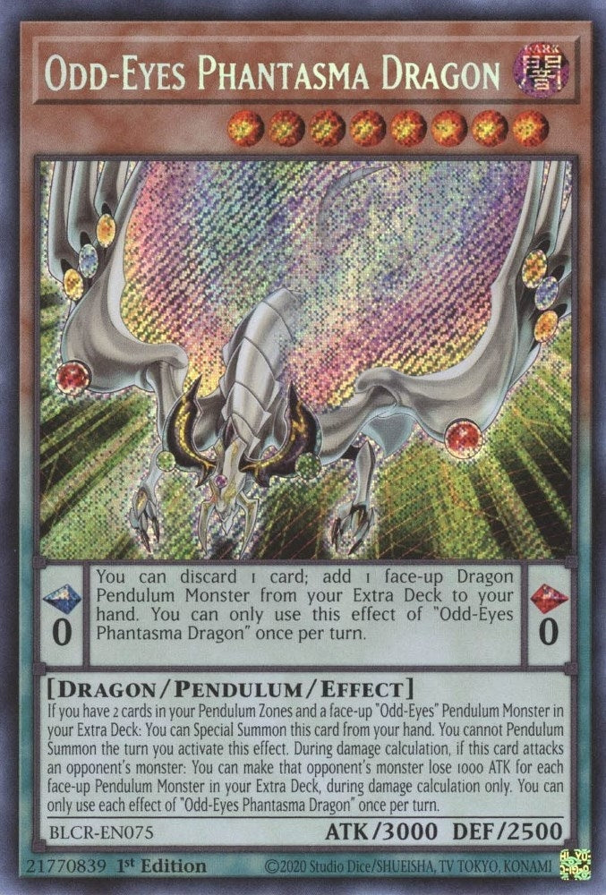 Image for Odd-Eyes Phantasma Dragon (BLCR-EN075) (BLCR) - YuGiOh