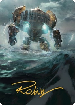 Image for Island Art Card (Gold-Stamped Signature) (49) (The Brothers' War) - Magic: The Gathering