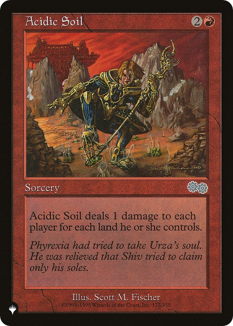 Image for Acidic Soil (172/350) (The List Reprints) - Magic: The Gathering