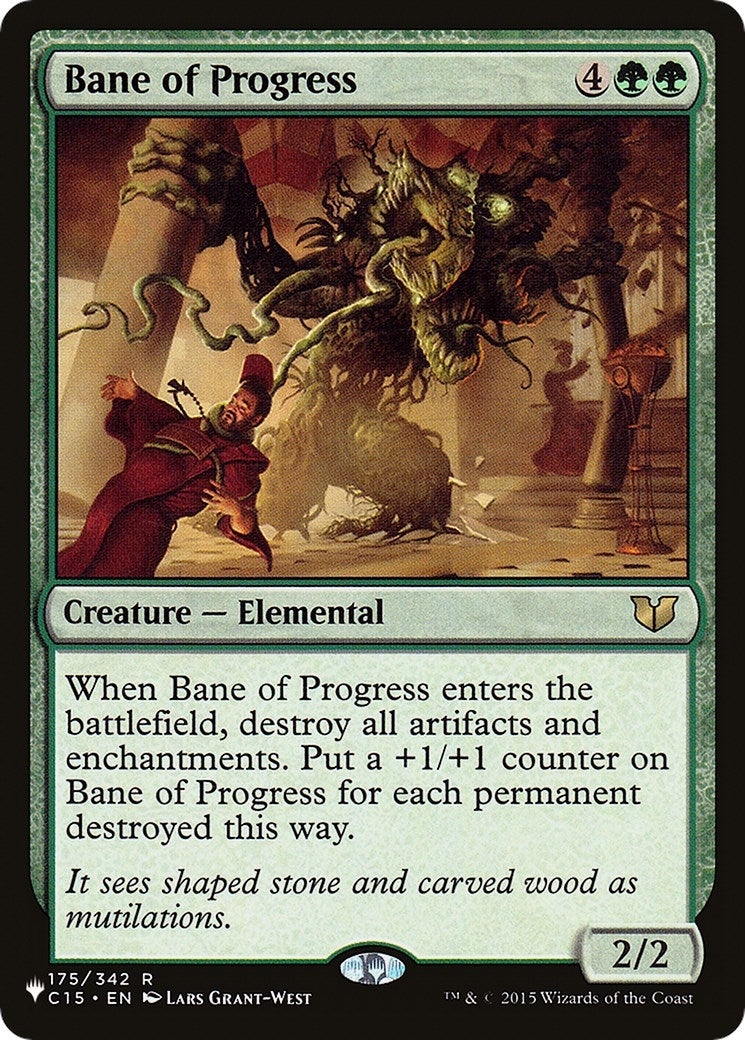 Image for Bane of Progress (175/342) (The List Reprints) - Magic: The Gathering