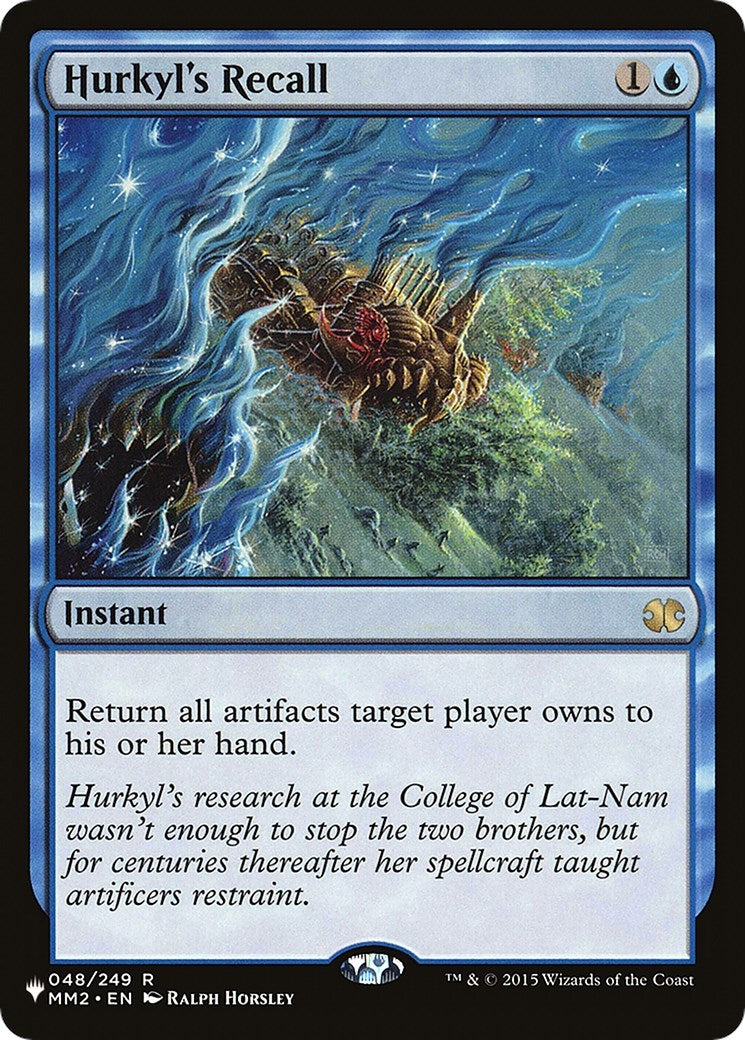 Image for Hurkyl's Recall (048/249) (The List Reprints) - Magic: The Gathering