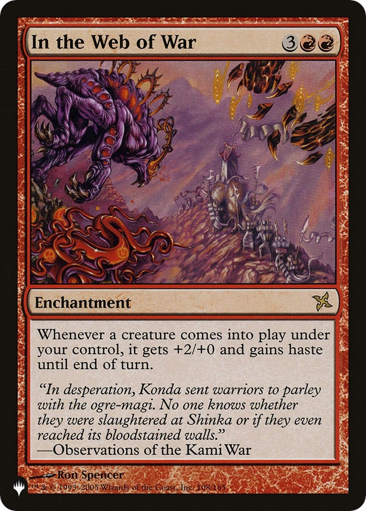 Image for In the Web of War (108/165) (The List Reprints) - Magic: The Gathering