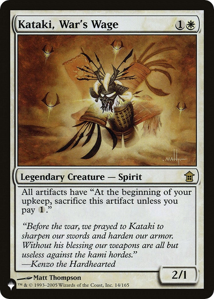 Image for Kataki, War's Wage (14/165) (The List Reprints) - Magic: The Gathering