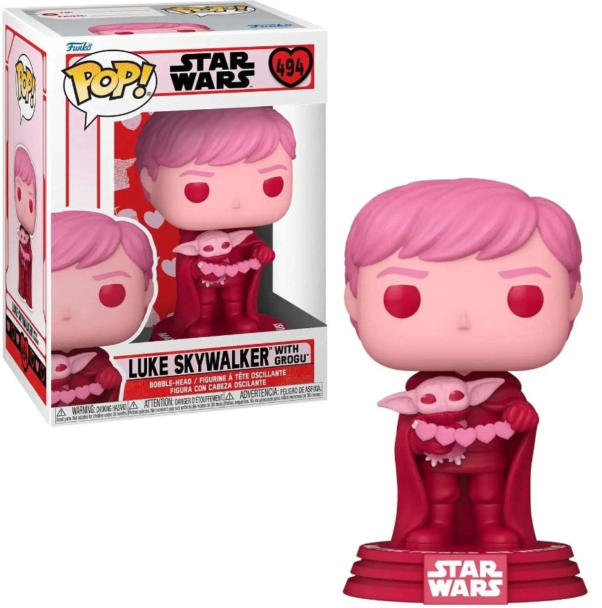 Image for The Mandalorian: Luke Skywalker w/ Grogu (Valentines) - Funko