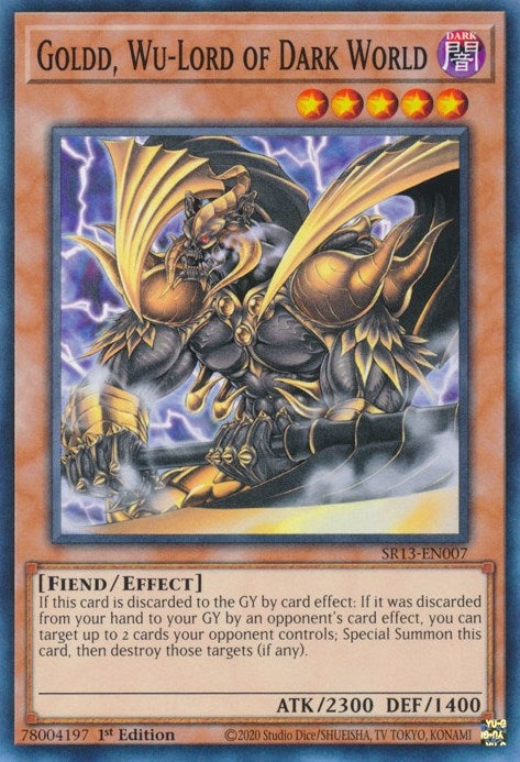 Image for Goldd, Wu-Lord of Dark World (SR13-EN007) (SR13) - YuGiOh