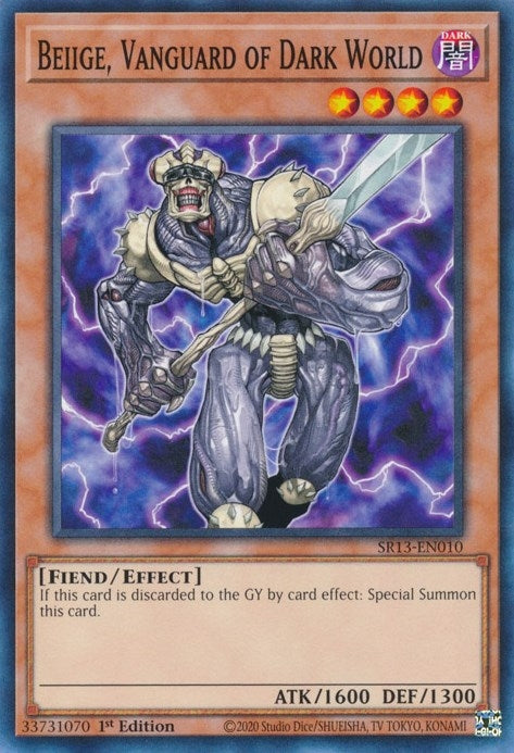 Image for Beiige, Vanguard of Dark World (SR13-EN010) (SR13) - YuGiOh