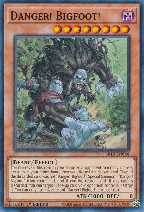 Image for Danger! Bigfoot! (SR13-EN018) (SR13) - YuGiOh
