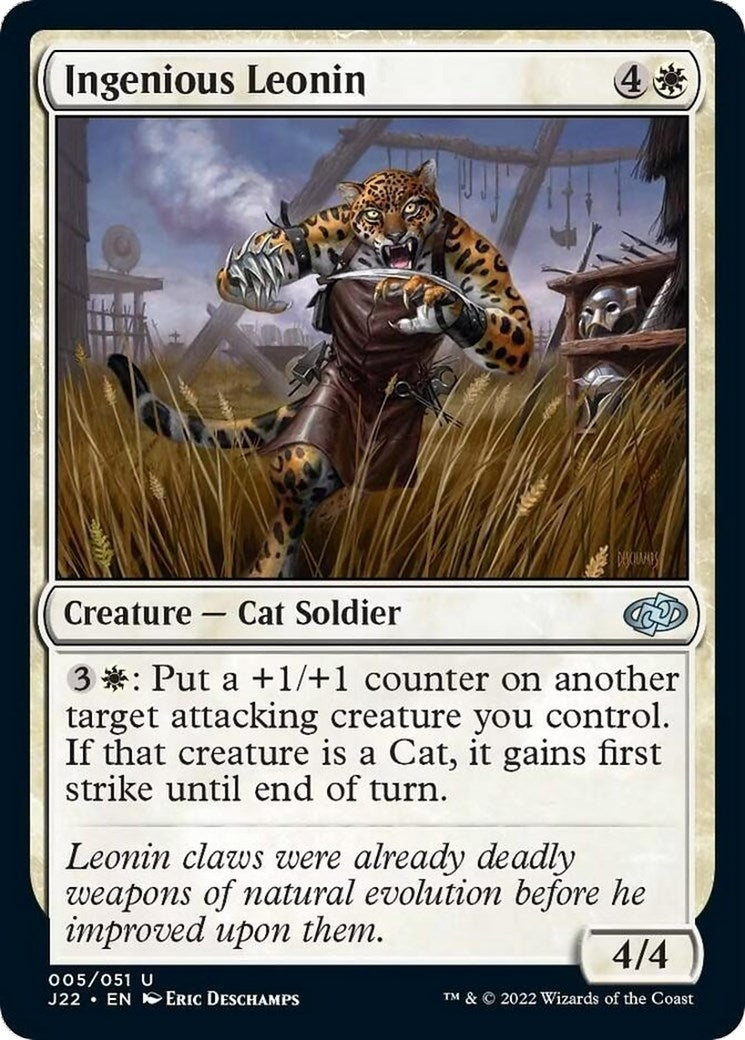 Image for Ingenious Leonin (5) (Jumpstart 2022) - Magic: The Gathering