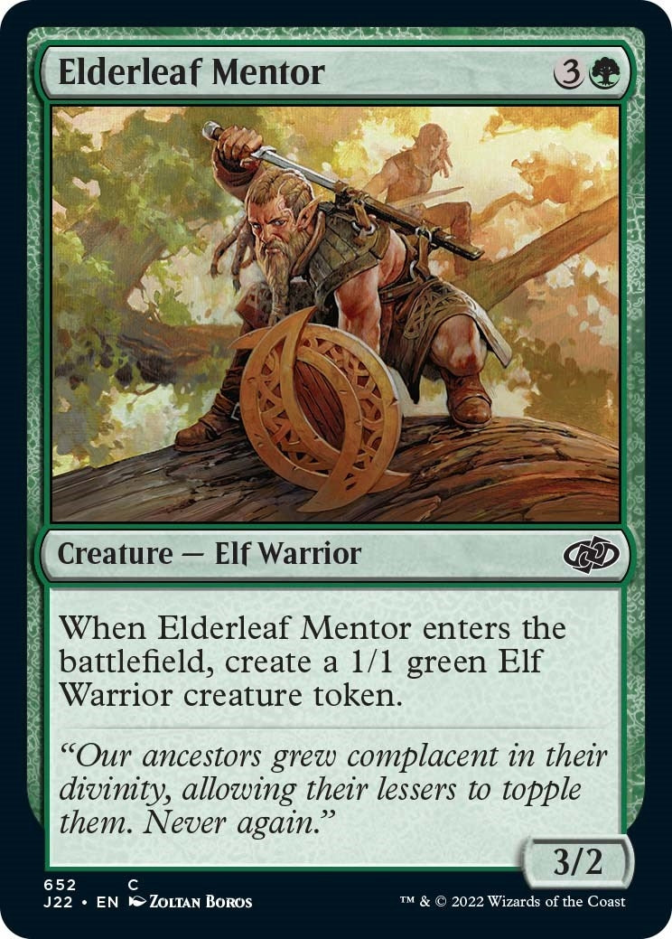 Image for Elderleaf Mentor (652) (Jumpstart 2022) - Magic: The Gathering