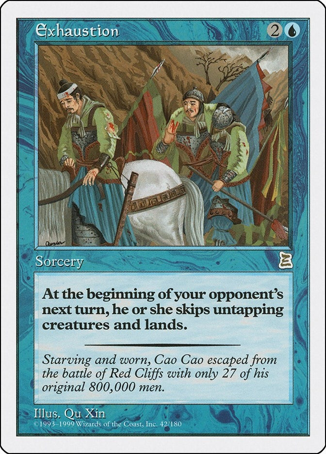 Image for Exhaustion (42) (Portal Three Kingdoms) - Magic: The Gathering