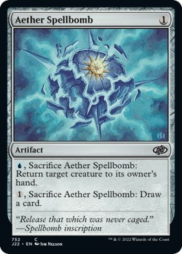 Image for Aether Spellbomb (752) (Jumpstart 2022) - Magic: The Gathering