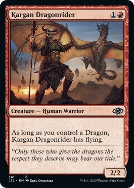 Image for Kargan Dragonrider (561) (Jumpstart 2022) - Magic: The Gathering