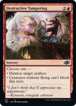 Image for Destructive Tampering (521) (Jumpstart 2022) - Magic: The Gathering
