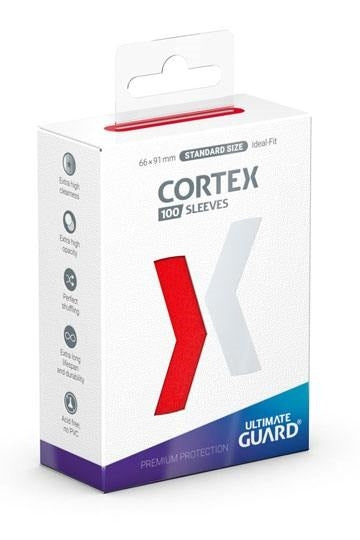 Image for Ultimate Guard Cortex Sleeves Standard Size - Red (100-Pack) - Card Sleeves