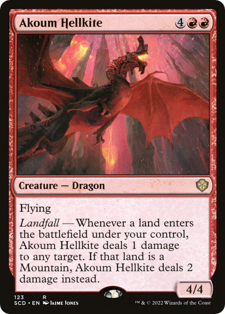 Image for Akoum Hellkite (123) (Starter Commander Decks) - Magic: The Gathering