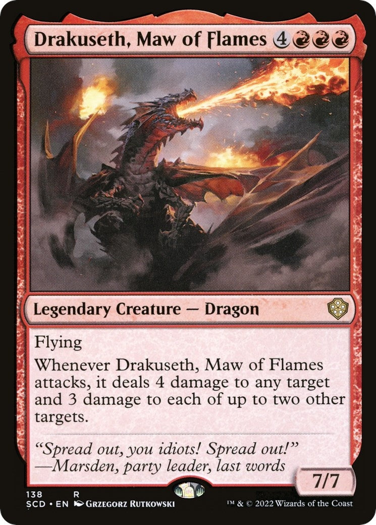 Image for Drakuseth, Maw of Flames (138) (Starter Commander Decks) - Magic: The Gathering