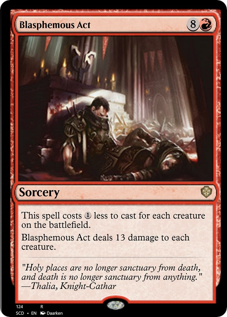 Image for Blasphemous Act (124) (Starter Commander Decks) - Magic: The Gathering