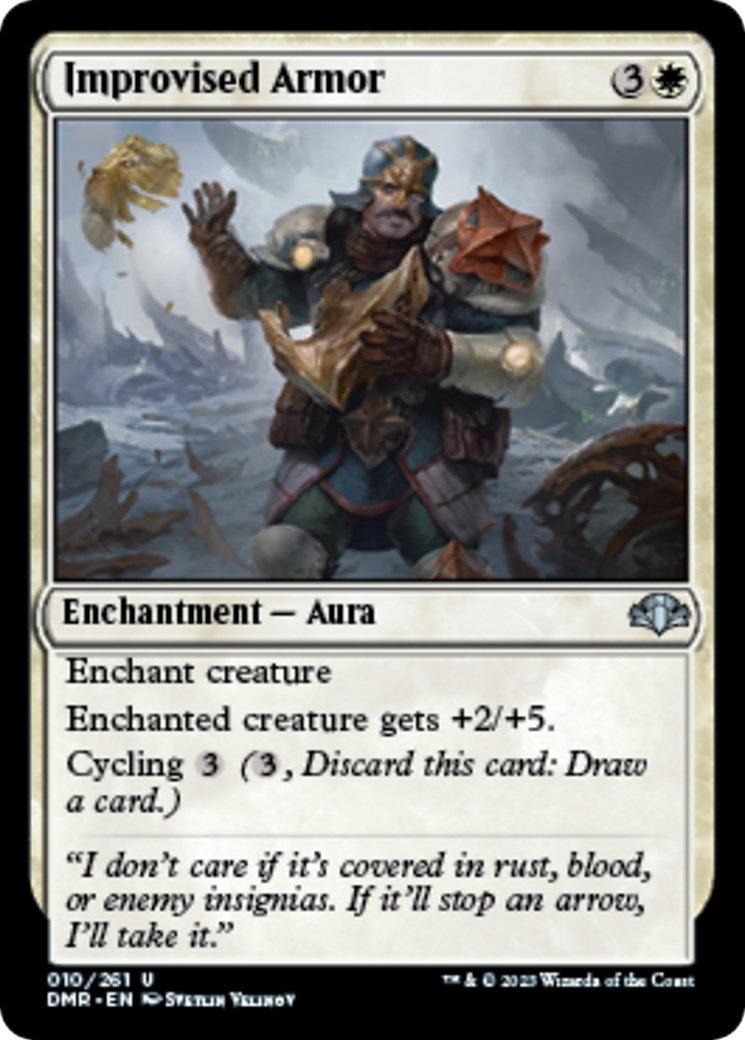 Image for Improvised Armor (10) (Dominaria Remastered) - Magic: The Gathering