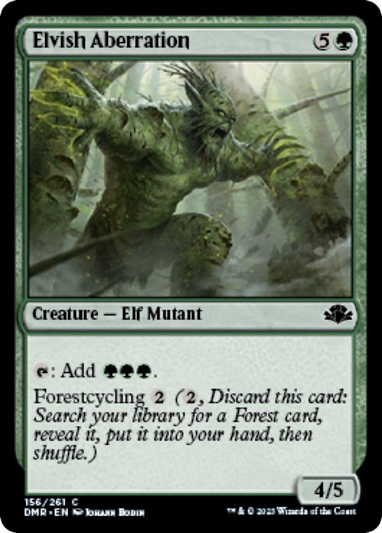 Image for Elvish Aberration (156) (Dominaria Remastered) - Magic: The Gathering