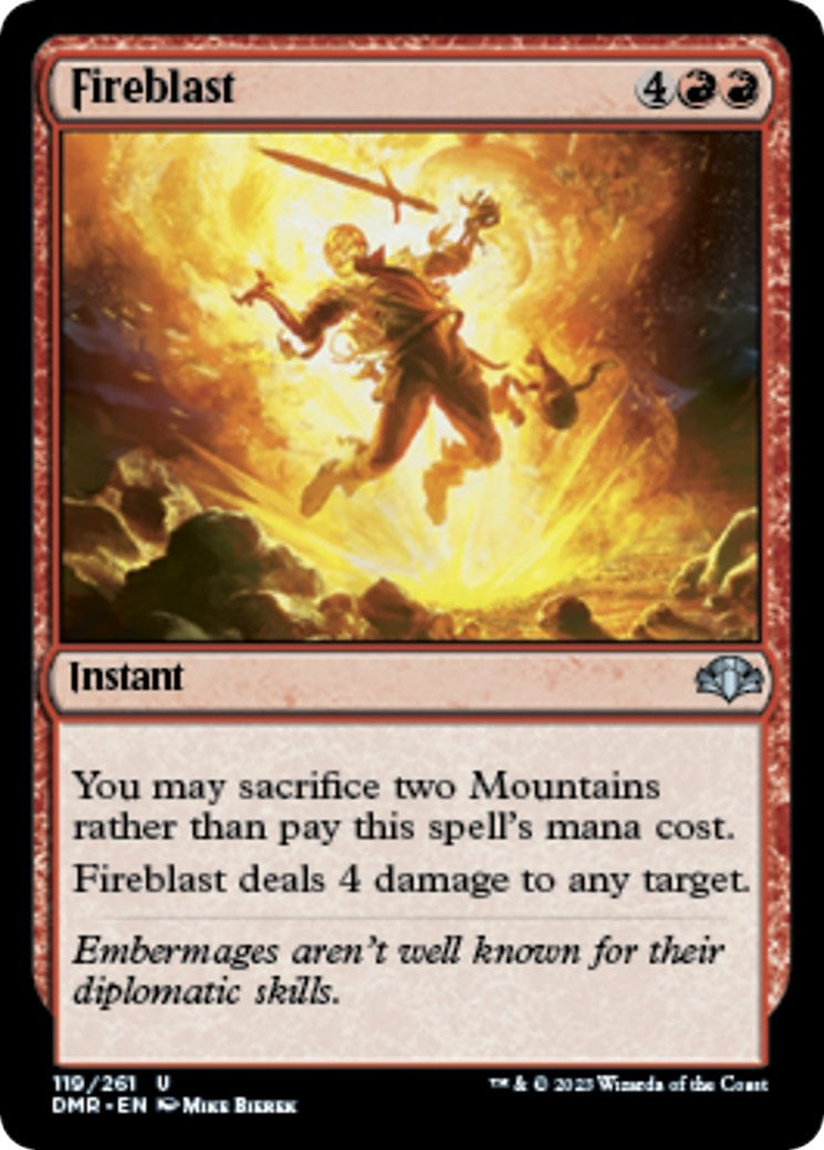 Image for Fireblast (119) (Dominaria Remastered) - Magic: The Gathering