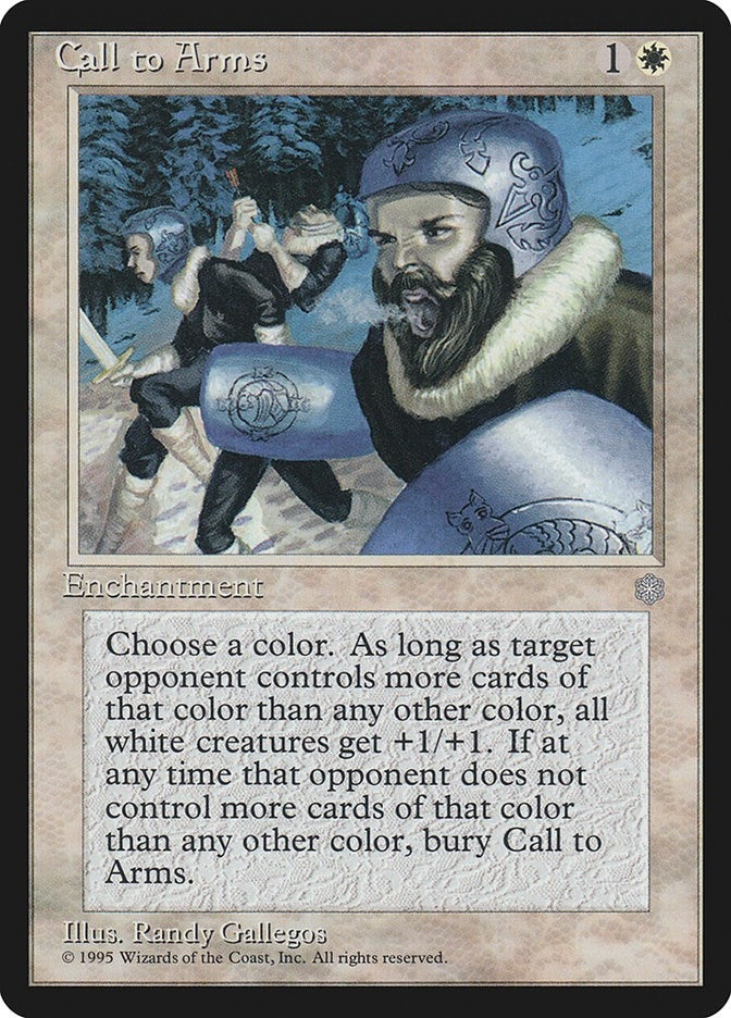 Image for Call to Arms (Ice Age) - Magic: The Gathering