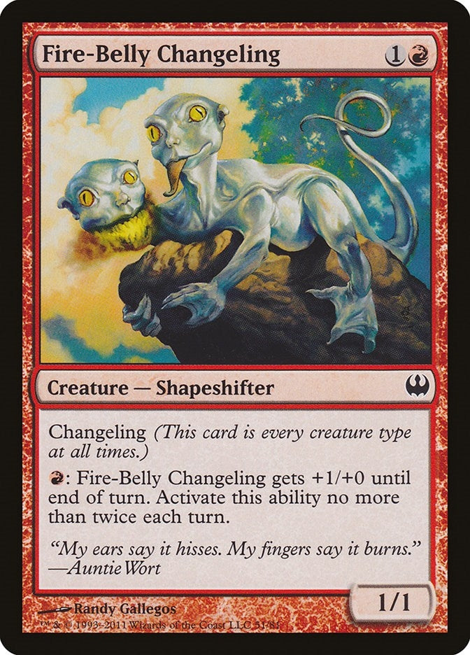 Image for Fire-Belly Changeling (51) (Knights vs. Dragons) - Magic: The Gathering