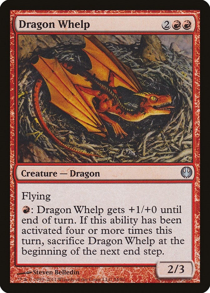 Image for Dragon Whelp (54) (Knights vs. Dragons) - Magic: The Gathering