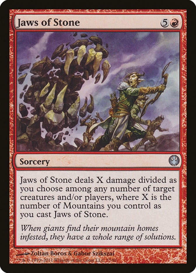 Image for Jaws of Stone (77) (Knights vs. Dragons) - Magic: The Gathering