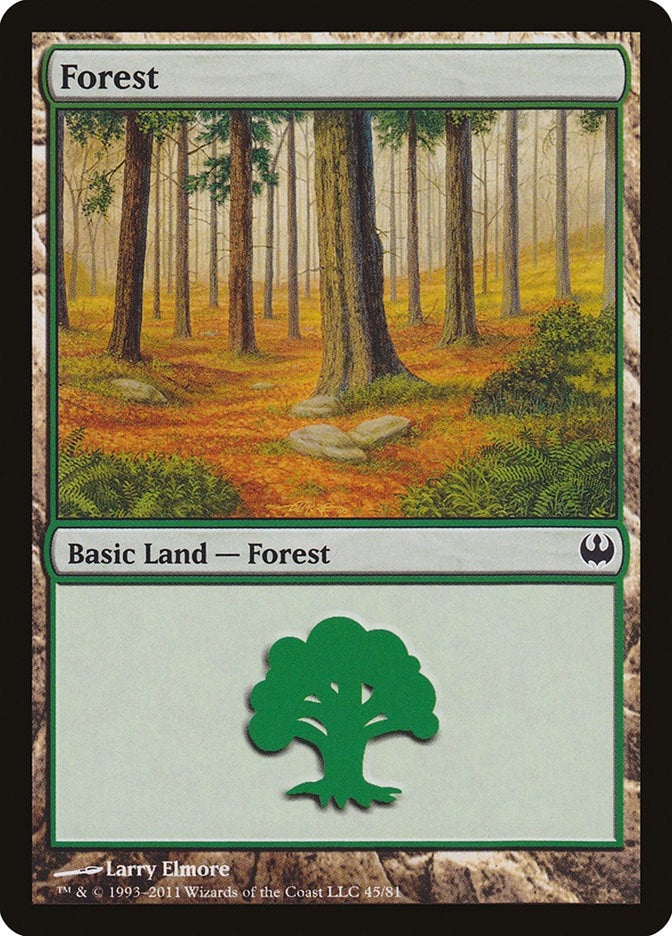 Image for Forest (45) (45) (Knights vs. Dragons) - Magic: The Gathering