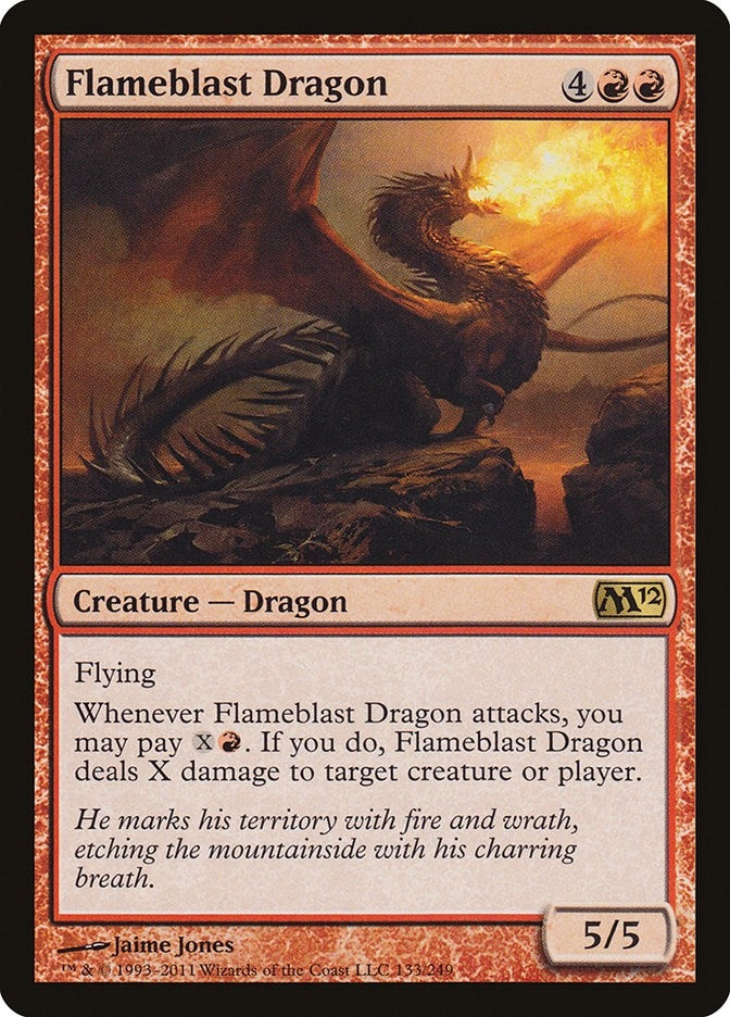 Image for Flameblast Dragon (133) (Magic 2012 (M12)) - Magic: The Gathering